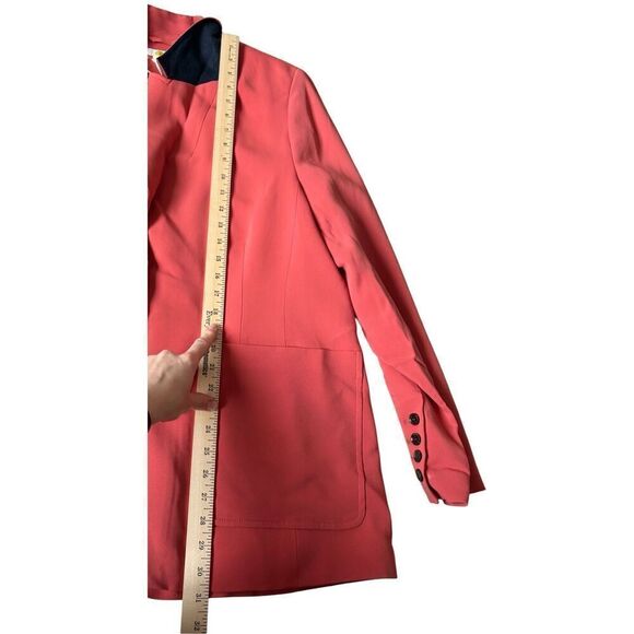 BODEN Fluid Tailored Blazer Jacket size 20 22 Salmon Red Button Front - Picture 11 of 16